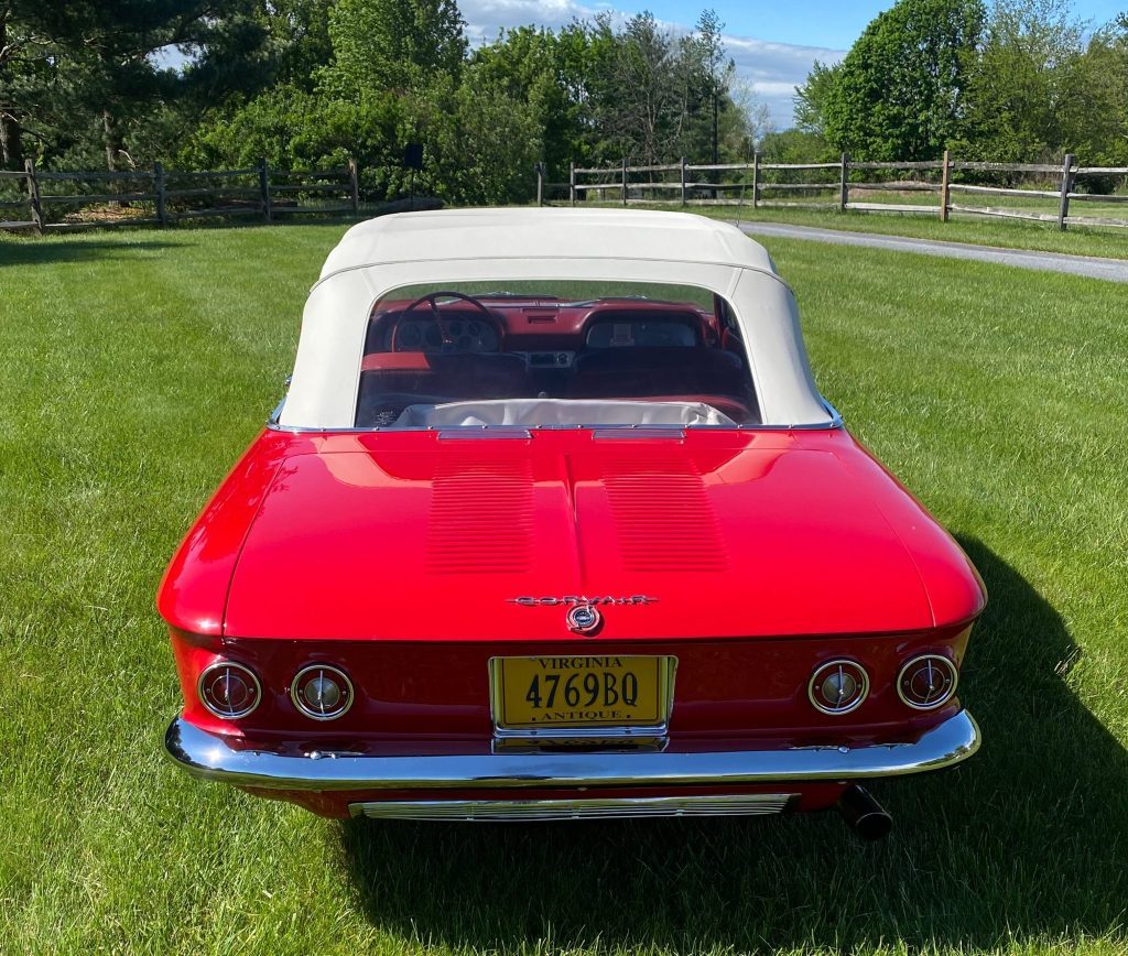 1963 Chevrolet Corvair Monza Spyder Convertible 4-Speed – Sesame Cars